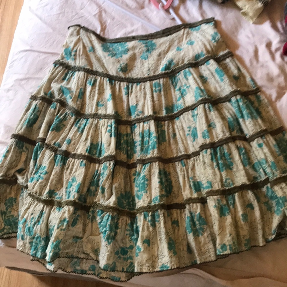 Cute blue flower skirt
